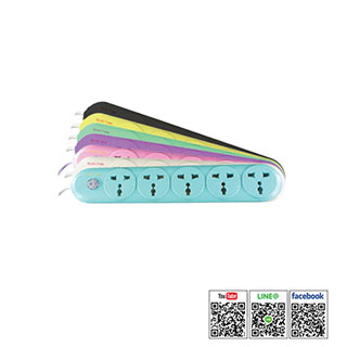 รางปลั๊กเซฟตี้แฟนซี3ช่อง1สวิตซ์TE-313