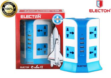 ปลั๊กไฟทรงตั้ง 8 ช่อง2 สวิตซ์ 4 USBTE-6824USB-B