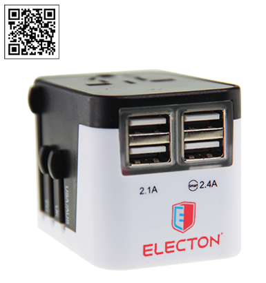 4 USB HI-SPEED TRAVEL ADAPTER SET